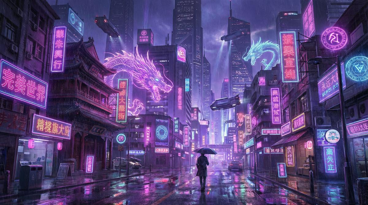 高清3D动漫城市夜景生活视频